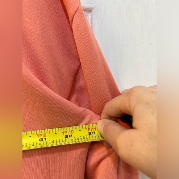Soft Surroundings Coral Long Sleeve Tunic Super Soft Cozy Beachy Casual Sz L - Picture 8 of 11